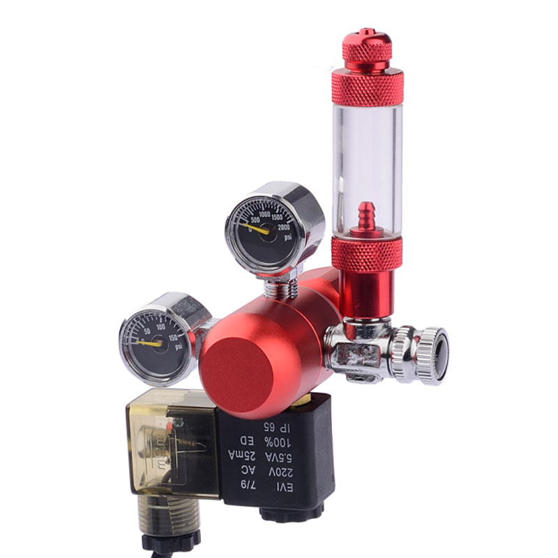 ST-03-1 Akvarium CO2 magnetventil Dobbelt bobletællerregulator