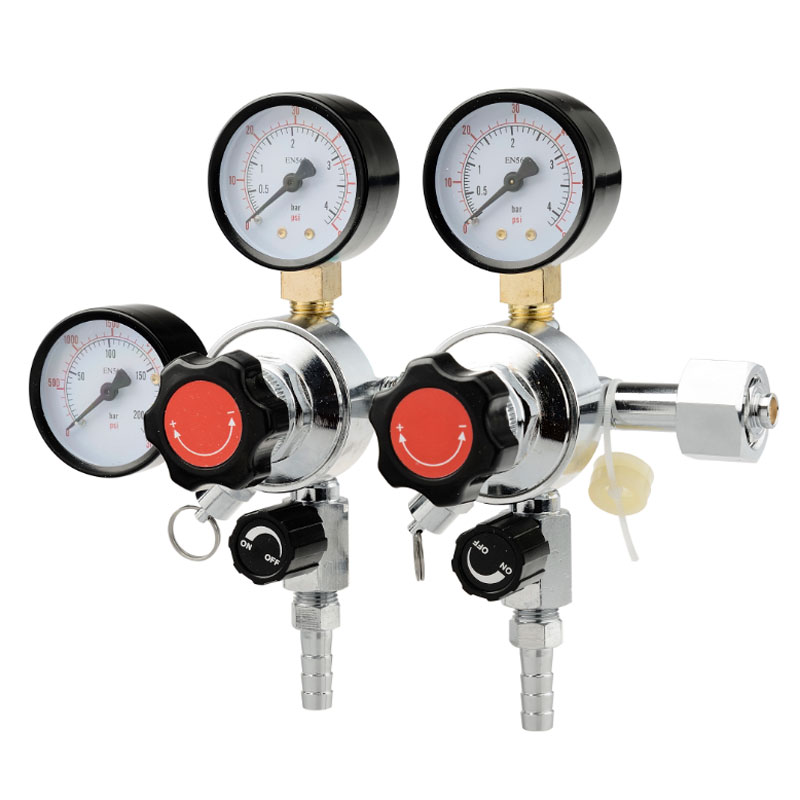 TR-60-2 Multi-Purpose CO2-trykregulator i messing
