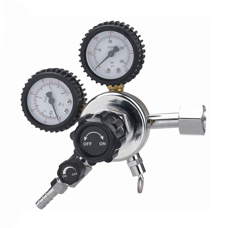 TR-73 tilpasselig gevind CO2-gastrykregulator