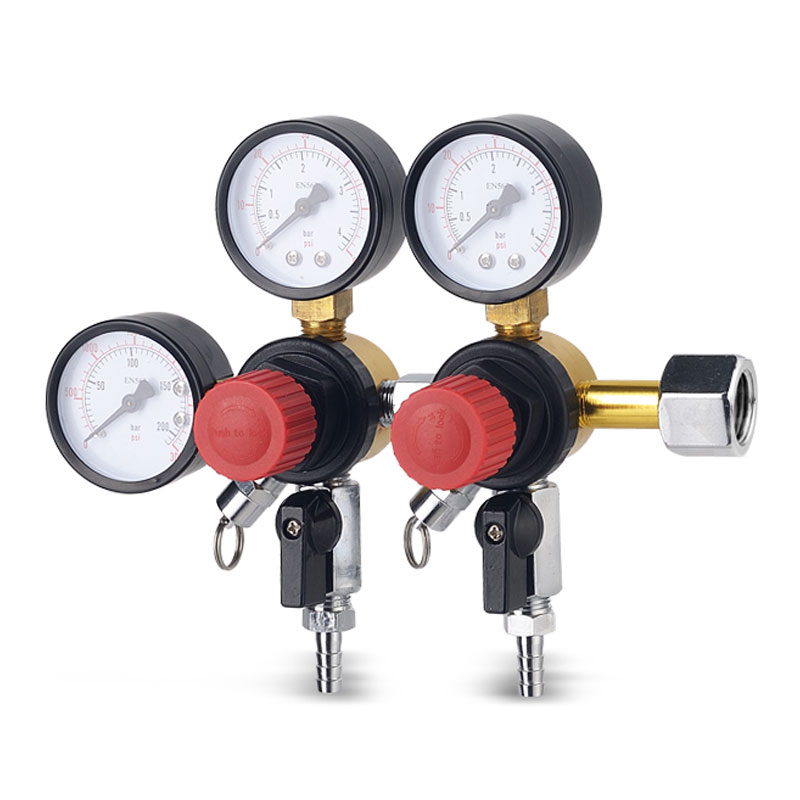 TR-98-2 Aluminium højpræcisions CO2 gastrykregulator
